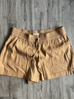 Women's Alice + Olivia Linen Blend Drawstring Shorts Tan
XL